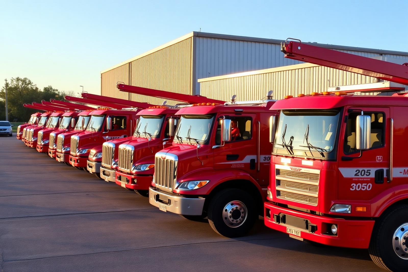 Faith Strong Towing modern red fleet